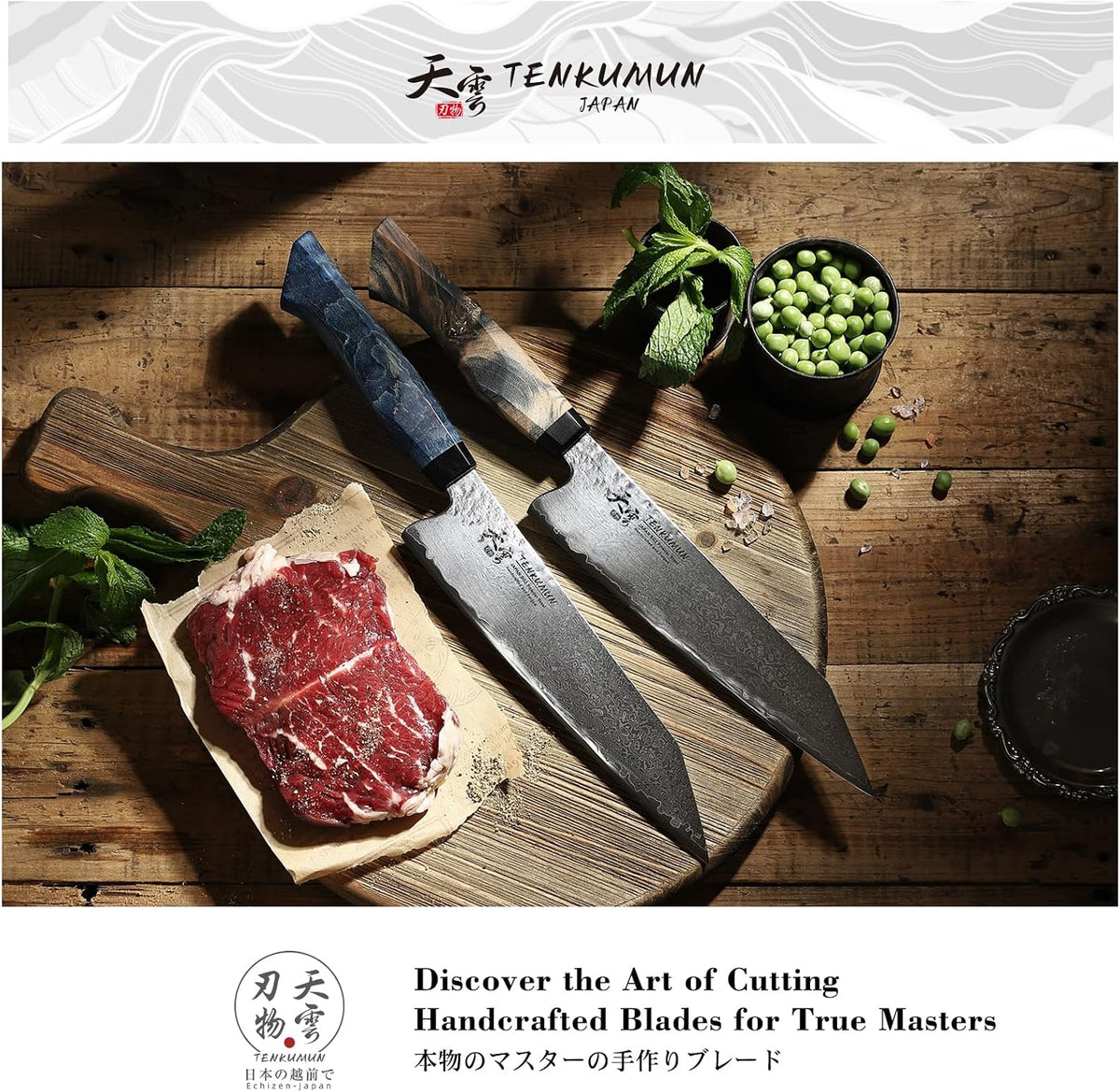 Japanese Gyutou 210mm Profession Santoku Handcrafted 8 inch Chef Knife Handmade Forged Knife Japan SG2 Powder Steel with Blue Wood Handle