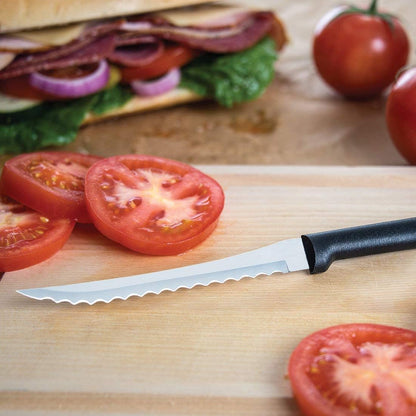 Essential Oak Block Set (G258), 8-Piece Block Knife Set, Stainless Steel Blades, Black Handle