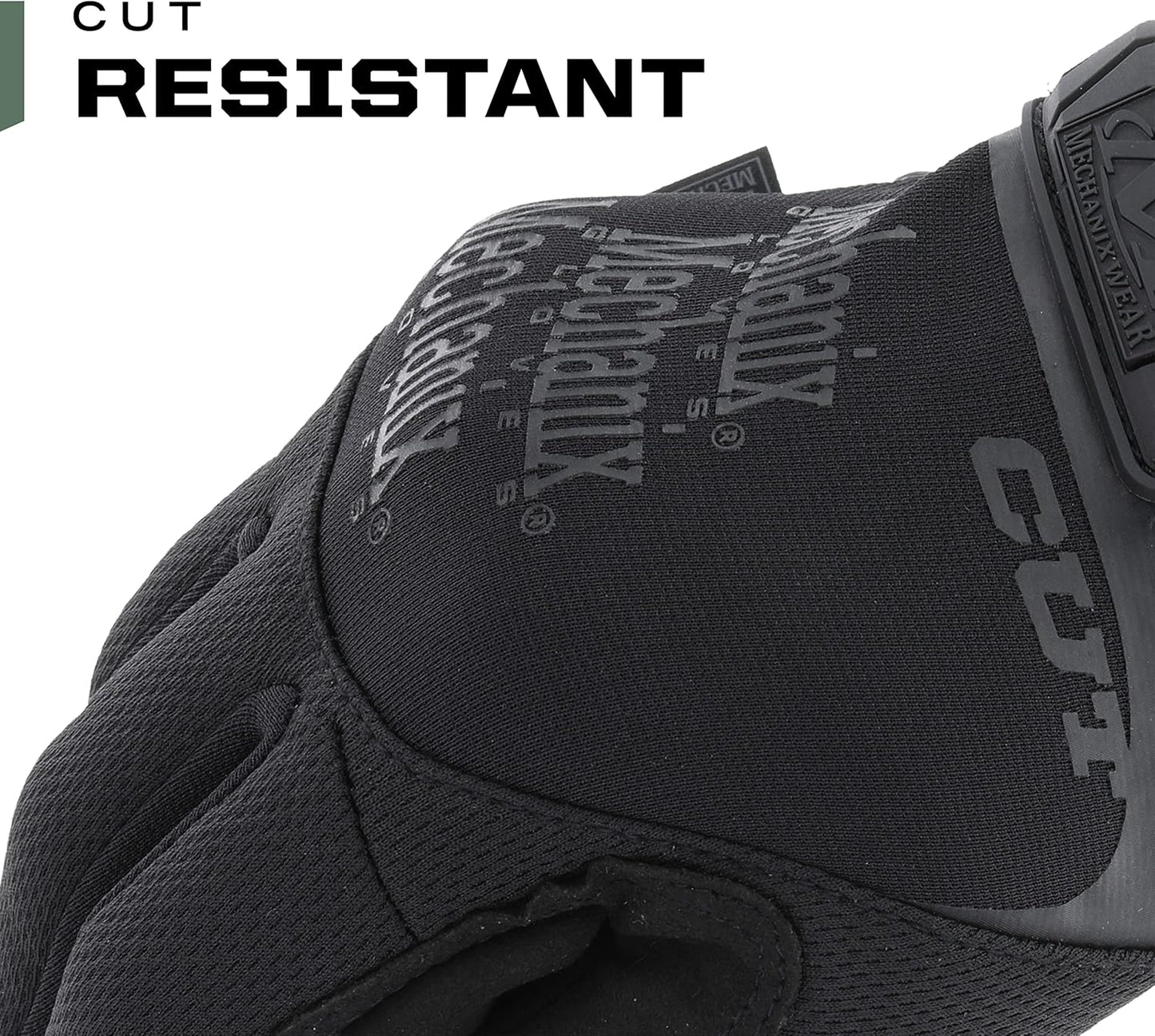 Tactical Specialty Pursuit D5 Cut Resistant Covert Work Gloves (X-Large, All Black)