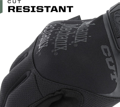 Tactical Specialty Pursuit D5 Cut Resistant Covert Work Gloves (X-Large, All Black)