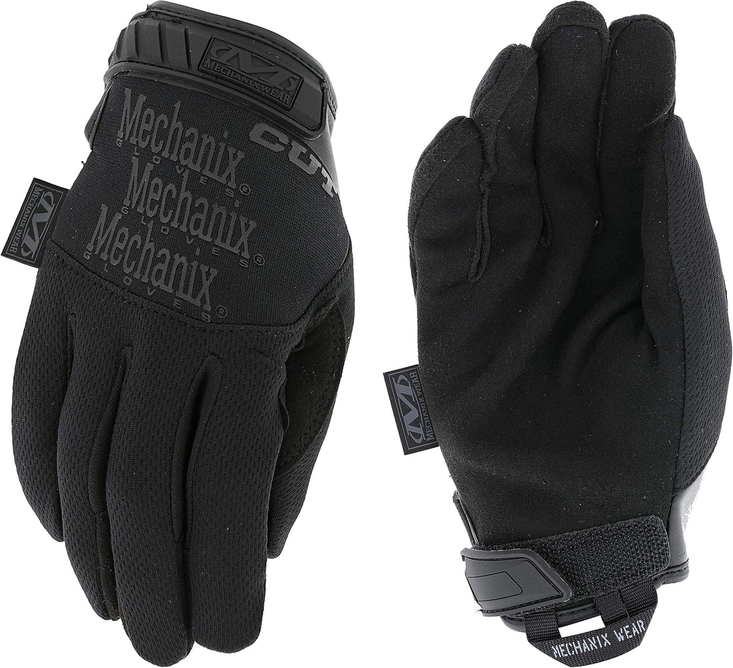 Tactical Specialty Pursuit D5 Cut Resistant Covert Work Gloves (X-Large, All Black)