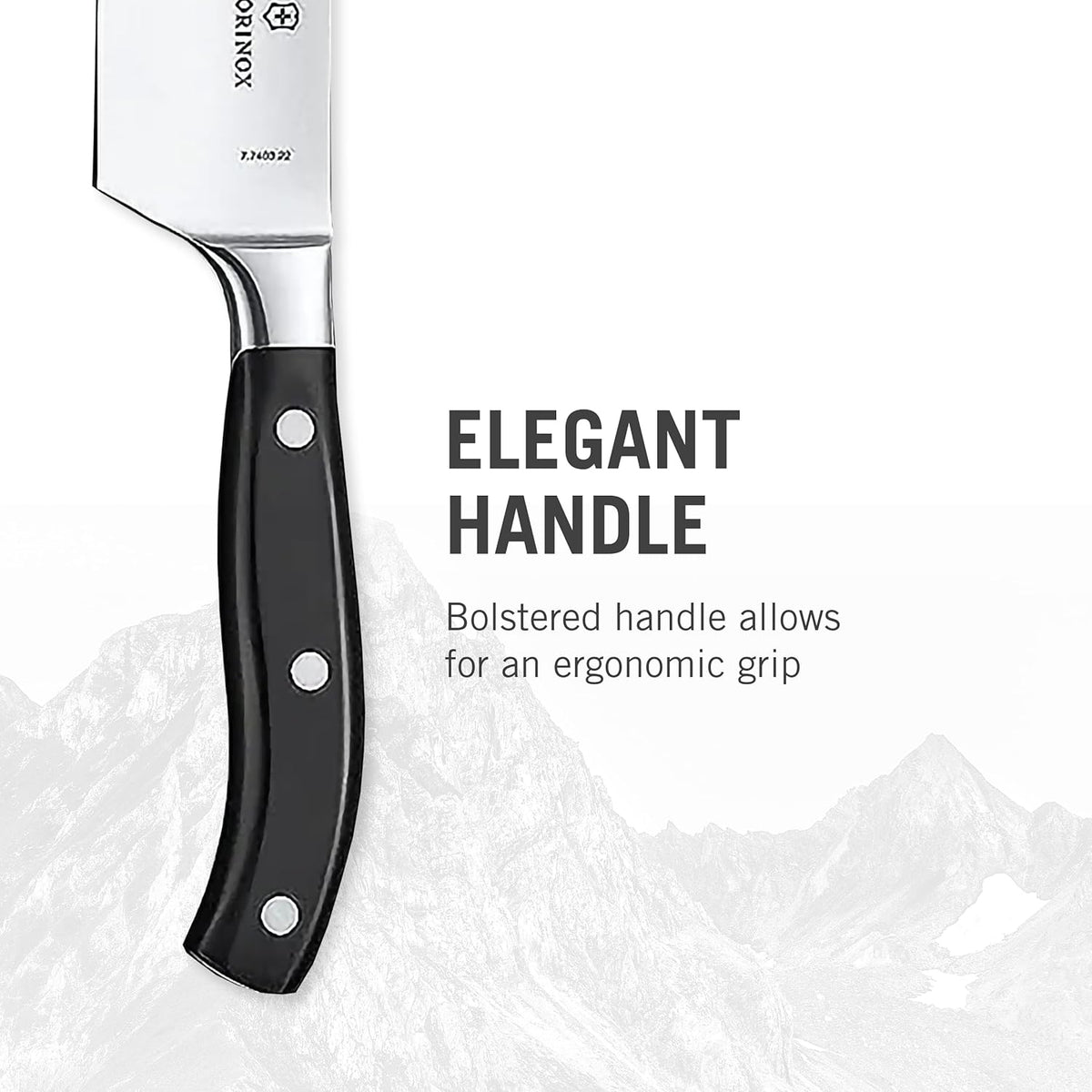 Grand Maitre 9 In Forged Chef's Knife - Black Handle | Professional stainless steel kitchen knife with full-tang blade for precision carving, slicing, and everyday cooking