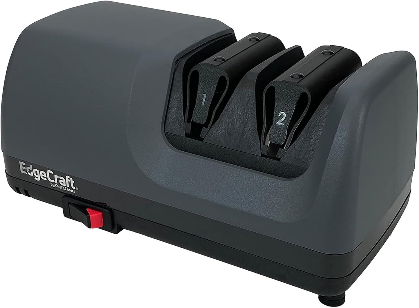 E120 Electric Knife Sharpeners for 20-Degree Straight and Serrated Knives Diamond Abrasives Precision Angle Control, 3-Stage, Gray