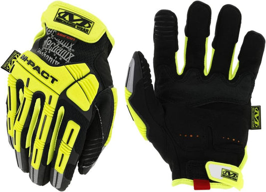 M-Pact E5 D3O Hi-Viz Cut Resistant Gloves Yellow Small | Armortex, TrekDry & D3O Construction with Hi-Viz Cut Resistance for High-Risk Heavy-Duty Work Environments