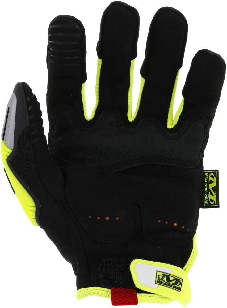 M-Pact E5 D3O Hi-Viz Cut Resistant Gloves Yellow Small | Armortex, TrekDry & D3O Construction with Hi-Viz Cut Resistance for High-Risk Heavy-Duty Work Environments