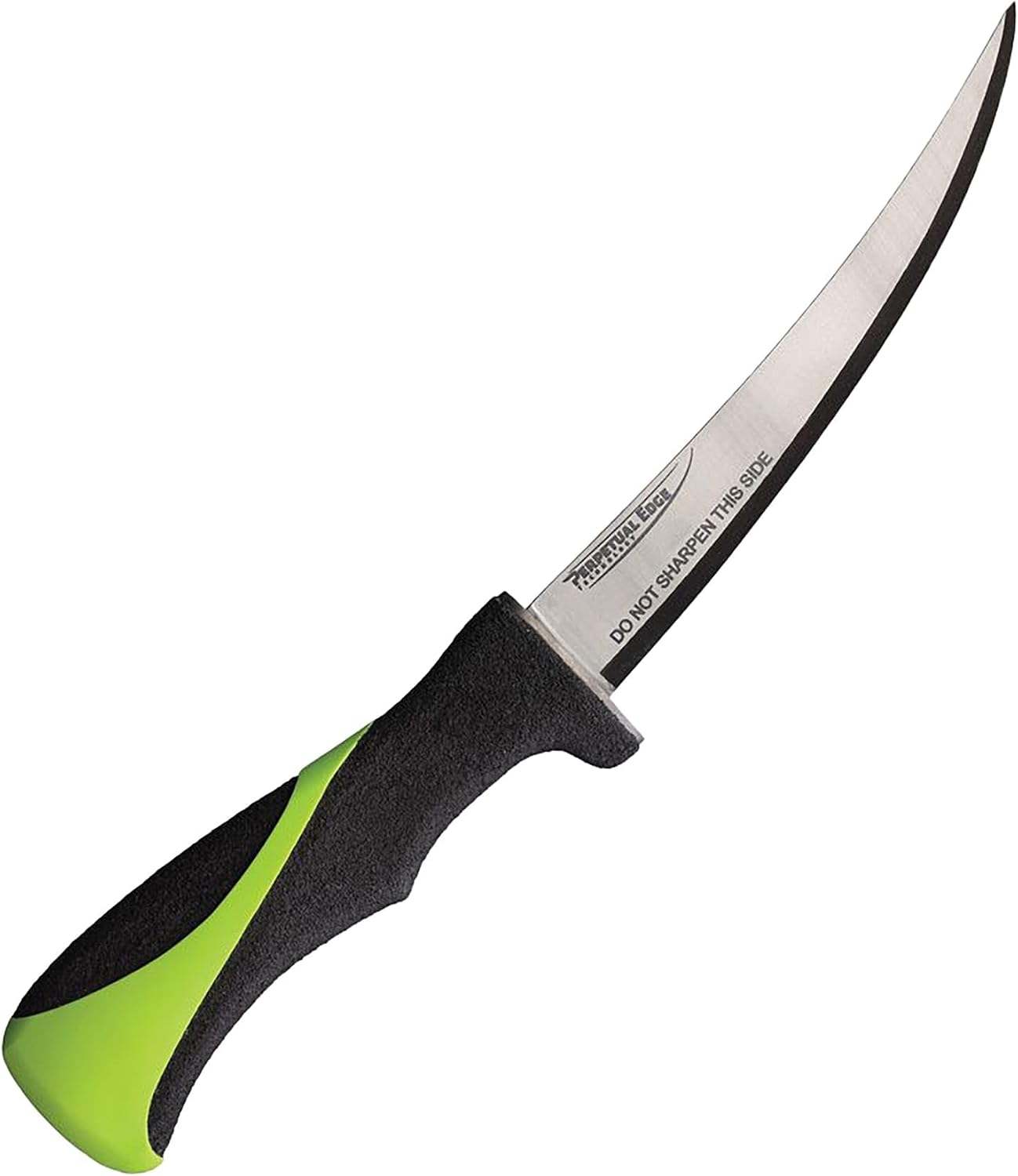 Knives - True Self Sharpening Knife - Fillet Knife Fishing, with Curved Never Rust Blade and Perpetual Edge Sharpening Technology - 9 Inch