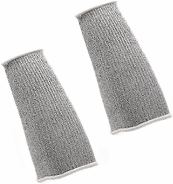 1 Pair Resistant Sleeves Arm Protectors with Thumb Hole and Hook Loop Welding Gardening Food Processing Pet Grooming