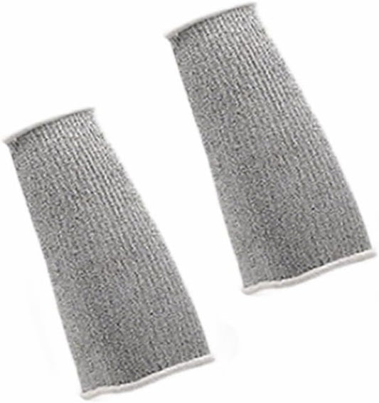 1 Pair Resistant Sleeves Arm Protectors with Thumb Hole and Hook Loop Welding Gardening Food Processing Pet Grooming