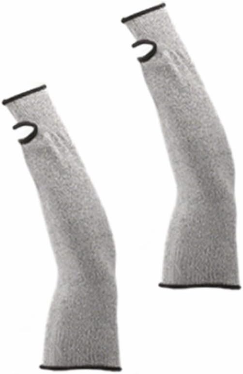 1 Pair Resistant Sleeves Arm Protectors with Thumb Hole and Hook Loop Welding Gardening Food Processing Pet Grooming