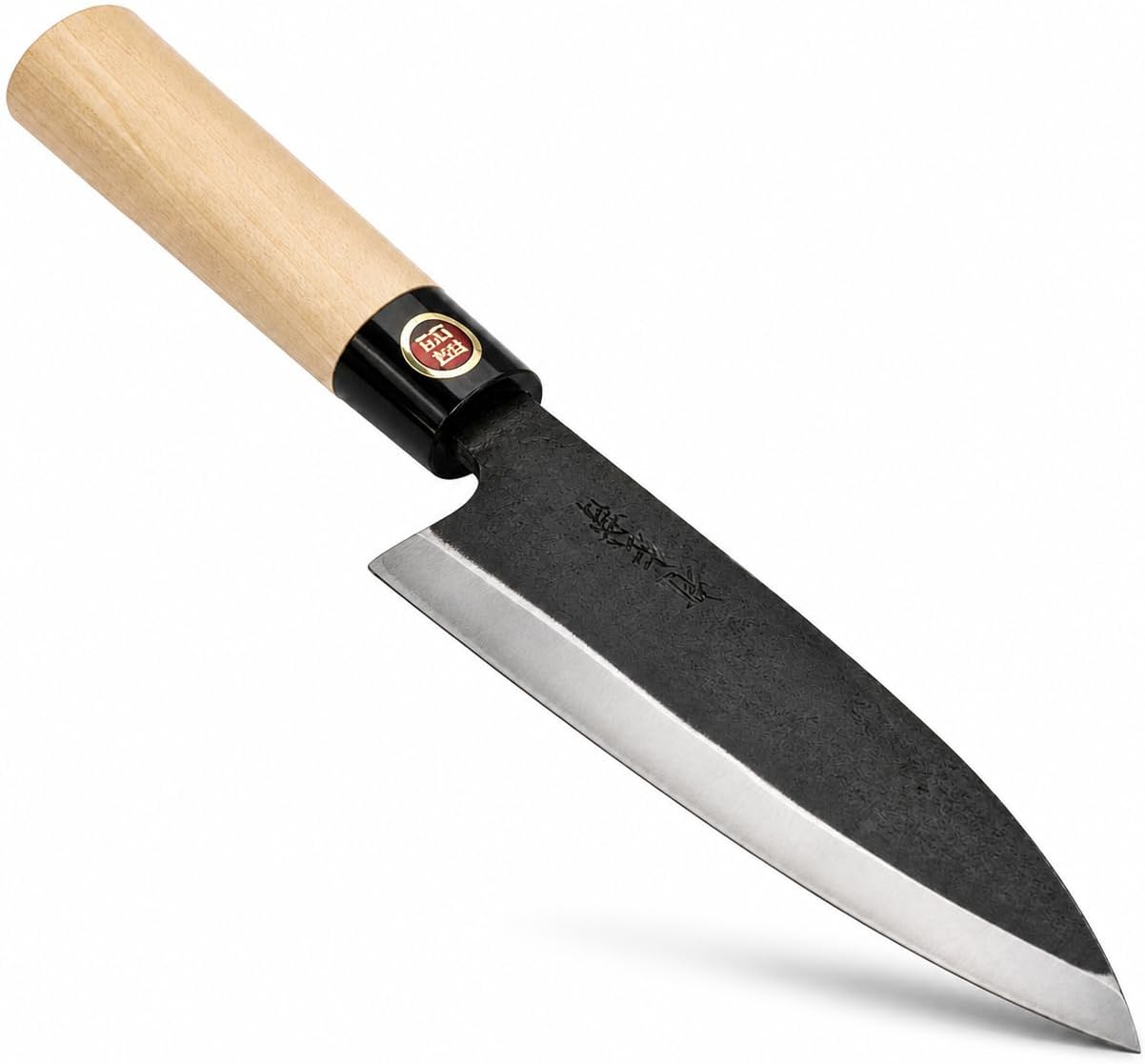 YOSHIDAHAMONO 6.5-Inch Nakiri Knife Made in Japan | Aogami #2 Blue Paper Steel | HRC 62-64 | Vegetable Knife for Home Cooks | Wood Handle | 3-Year Warranty