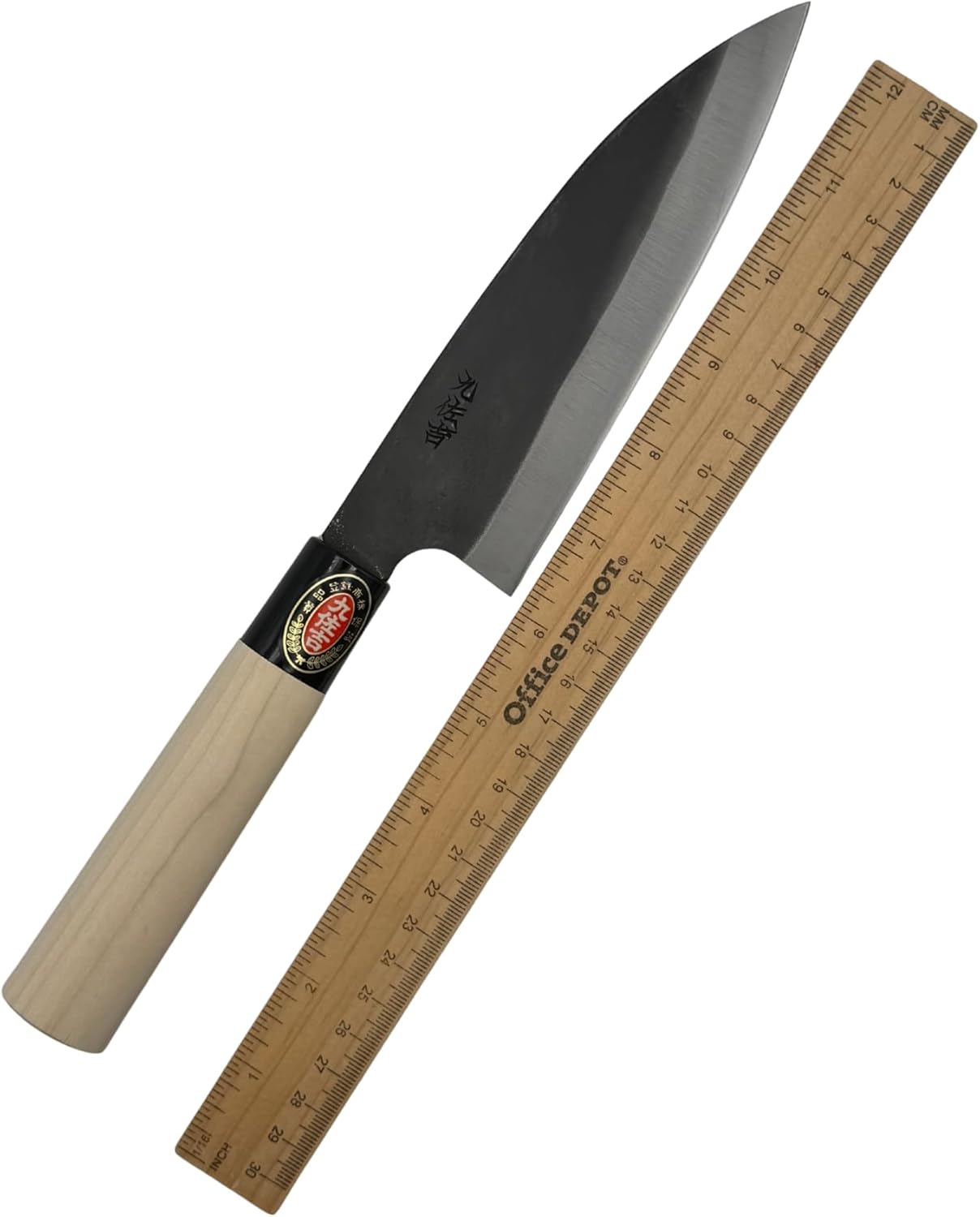 YOSHIDAHAMONO 6.5-Inch Nakiri Knife Made in Japan | Aogami #2 Blue Paper Steel | HRC 62-64 | Vegetable Knife for Home Cooks | Wood Handle | 3-Year Warranty