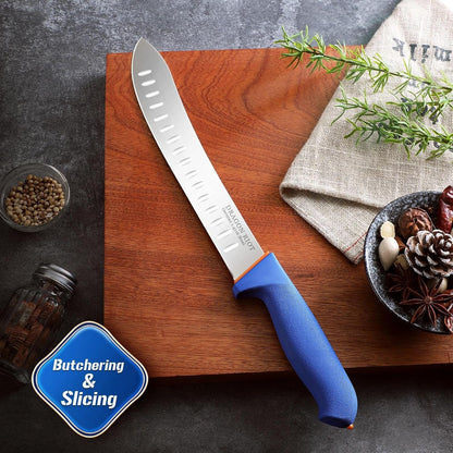 6 Inch Butcher Skinning Knife, Stainless Steel, Non-Slip Handle