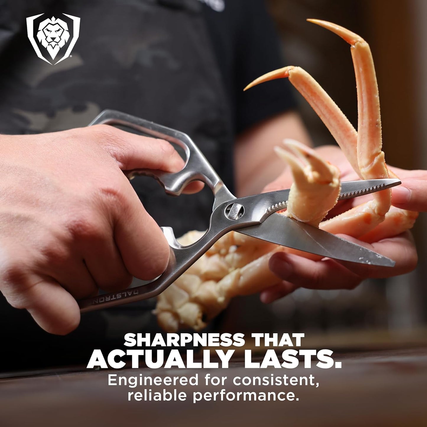 Kitchen Scissors — Japanese Stainless Steel Shears, Ambidextrous, Detachable for Cleaning — For Spatchcocking Chicken, Trimming Herbs, Pizza, Flatbread & Package Opening