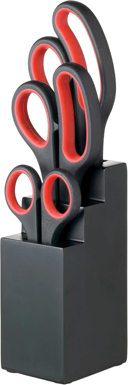 3-Piece Kitchen Scissors Set and Storage Block