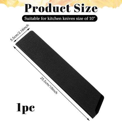 7 Inch Universal Knife Covers or Sleeves, Knife Sheath, Black ABS Knives Blade Guard Cover, Knives Edge Guard for Home Kitchen Travel Protection (7 Inch)
