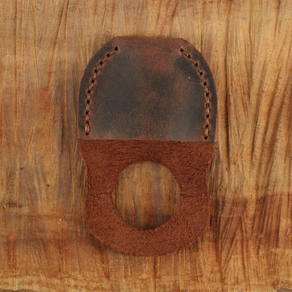 Thumb Guard for Wood Carving - Premium Full Grain Leather Finger Protector, Handmade Carpenter Carving Kit Accessory (Tan)