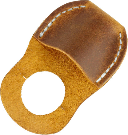 Thumb Guard for Wood Carving - Premium Full Grain Leather Finger Protector, Handmade Carpenter Carving Kit Accessory (Tan)