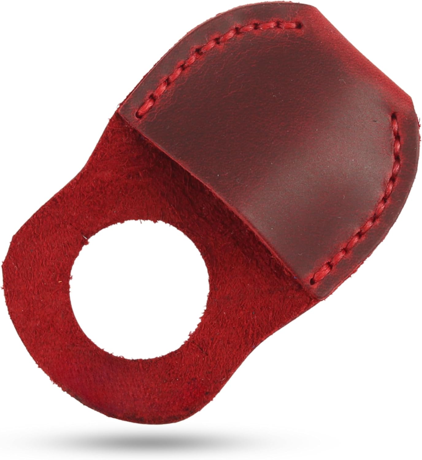 Thumb Guard for Wood Carving - Premium Full Grain Leather Finger Protector, Handmade Carpenter Carving Kit Accessory (Tan)