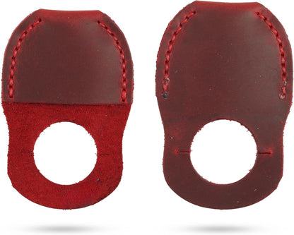 Thumb Guard for Wood Carving - Premium Full Grain Leather Finger Protector, Handmade Carpenter Carving Kit Accessory (Tan)