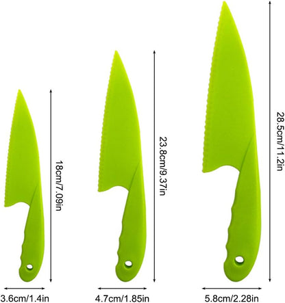 Sonku 10 Packs Kitchen Knife Set, Cooking Knives with Cutting Boards for Kids and Adults -Multi Colors