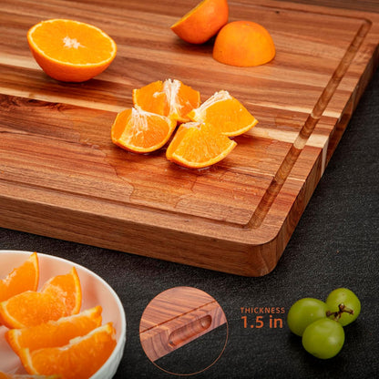 24 x 18 In Acacia Cutting Boardfor Kitchen, XXL Extra Large Charcuterie Cheese Platter Serving Tray, Food Prep and Serving Boards, Chopping Boards for Meal Vegetables and Cheese