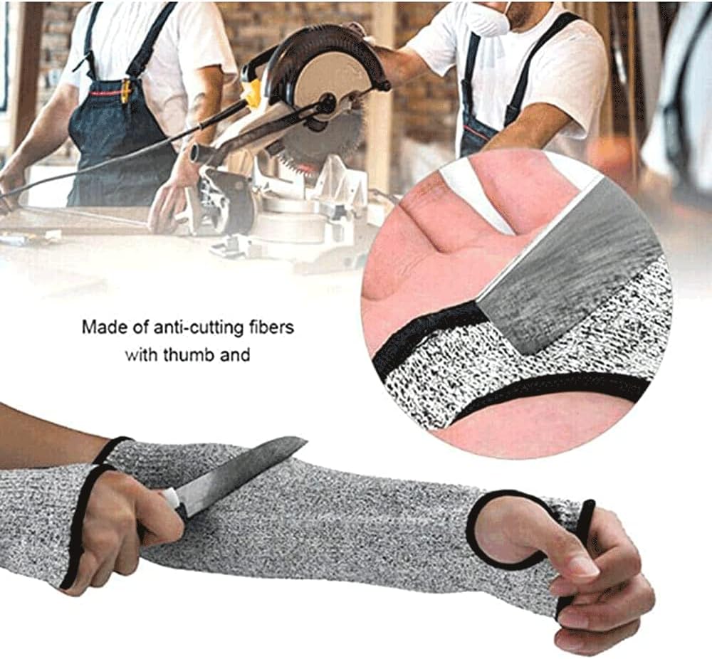 Cut Resistant Nitrile Gloves and Sleeves with EN388 Level 5 Protection