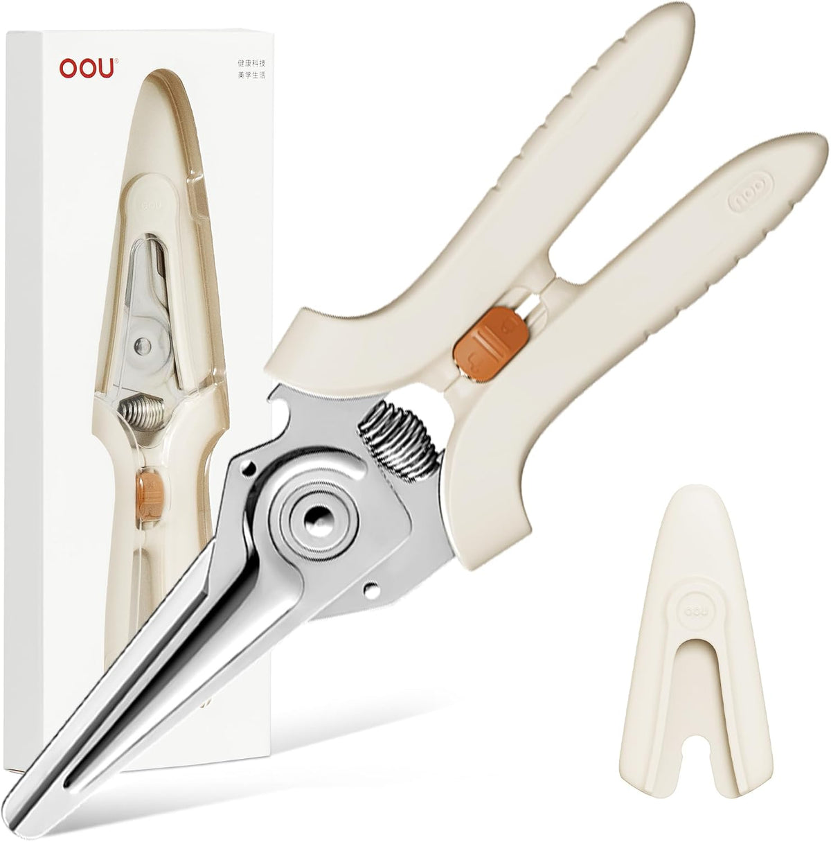 Scissors Titanium Kitchen Scissors Heavy Duty, Scissors all Purpose with Bottle Opener & Nutcracker, Dishwasher Safe Kitchen Shears for Meat, Chicken, Vegetables, Seafood & Herbs, Black