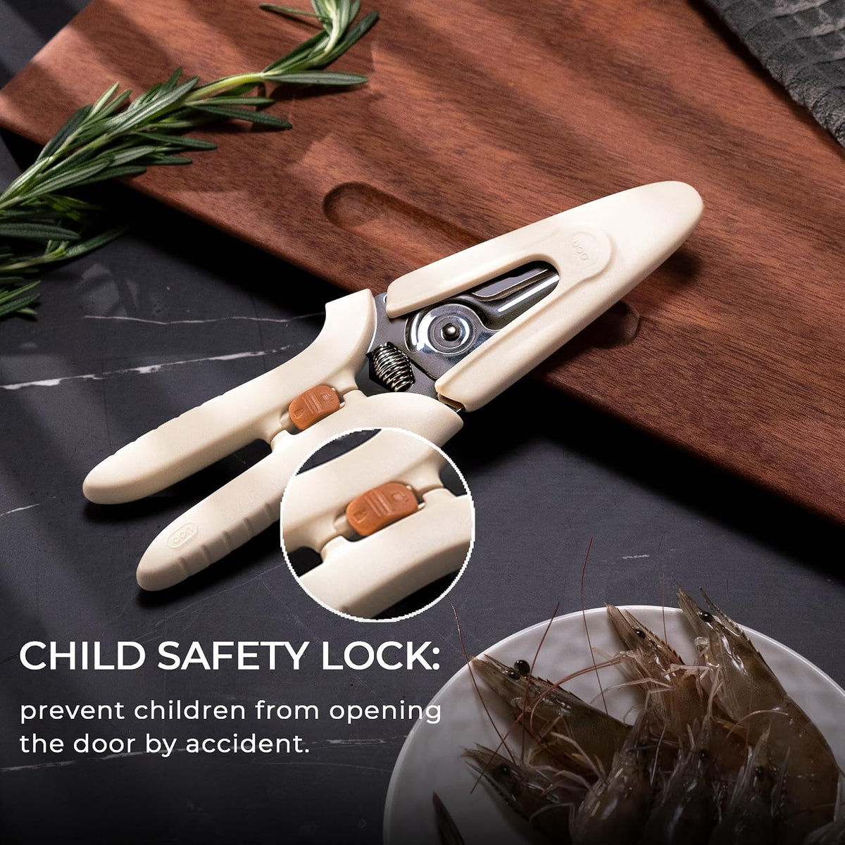 Scissors Titanium Kitchen Scissors Heavy Duty, Scissors all Purpose with Bottle Opener & Nutcracker, Dishwasher Safe Kitchen Shears for Meat, Chicken, Vegetables, Seafood & Herbs, Black