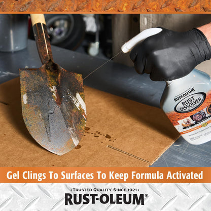 Rust Dissolver Trigger Spray Gel | Heavy-Duty Corrosion Remover for Metal Tools, Cars, Bikes, Grills, Bolts, Firearms & More | 32 oz