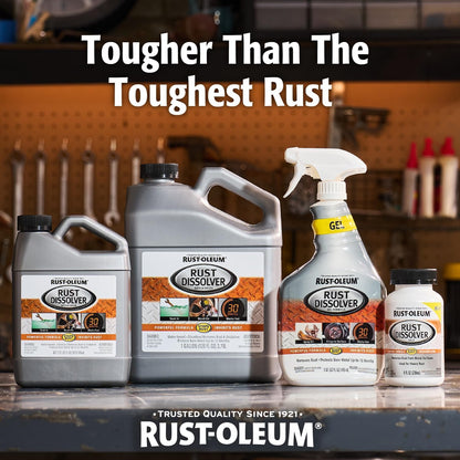 Rust Dissolver Trigger Spray Gel | Heavy-Duty Corrosion Remover for Metal Tools, Cars, Bikes, Grills, Bolts, Firearms & More | 32 oz