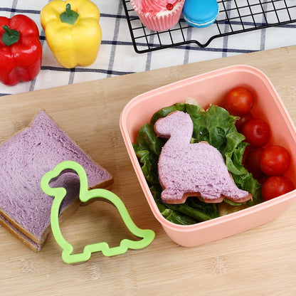 Sandwich Cookie Cutters Set, Dinosaur,Heart,Star,Mouse,Sandwich Knife Cookie Knife Vegetable Cutter Food Grade Cookie Mould.(12Pcs)