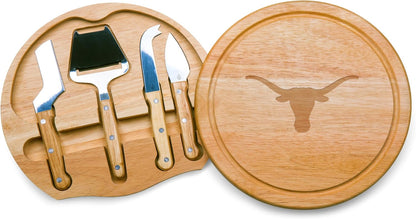 PICNIC TIME NCAA Circo Cheese Board and Knife Set - Charcuterie Board Set - Wood Cutting Board - Colors B