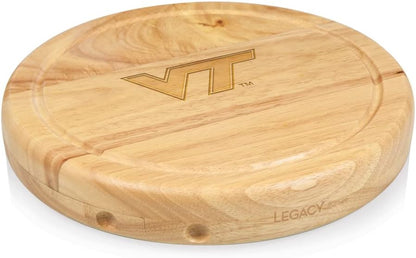 PICNIC TIME NCAA Circo Cheese Board and Knife Set - Charcuterie Board Set - Wood Cutting Board - Colors B