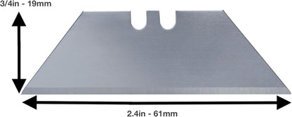 Serrated Blades for Utility Knife – TWO 10 Packs Heavy Duty Saw Razors for Box Cutter in Convenient Storage Box – Serrated Edge Razors 10 Packs, Standard Size - Fits Most Cutters & Knives
