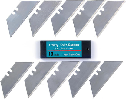 Serrated Blades for Utility Knife – TWO 10 Packs Heavy Duty Saw Razors for Box Cutter in Convenient Storage Box – Serrated Edge Razors 10 Packs, Standard Size - Fits Most Cutters & Knives