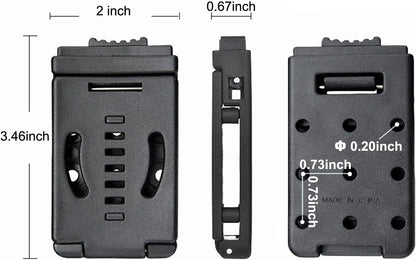 2-Pack Belt Clip Outdoor Camping Knife Blade Lock with Screws, Universal Utility EDC Belt Clip Holsters Mag Pouches Sheath Tools with Hardware