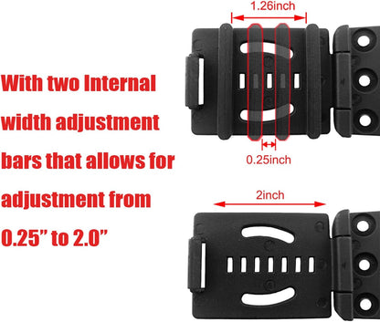 2-Pack Belt Clip Outdoor Camping Knife Blade Lock with Screws, Universal Utility EDC Belt Clip Holsters Mag Pouches Sheath Tools with Hardware