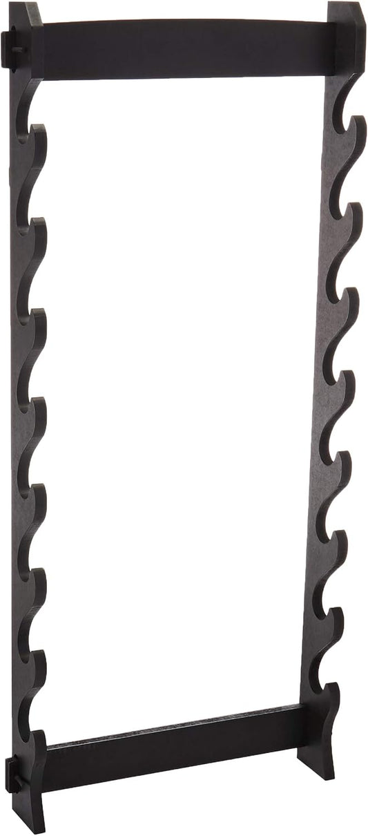 WS-8W 8-Tier Wall Mount Sword Stand , Black