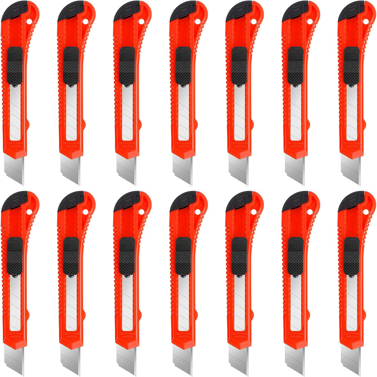 Box Cutter Retractable, 18mm Utility Knife, Snap-Off Blade