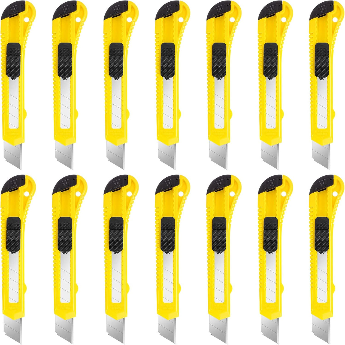 Box Cutter Retractable, 18mm Utility Knife, Snap-Off Blade