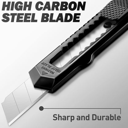 Box Cutter Retractable, 18mm Utility Knife, Snap-Off Blade