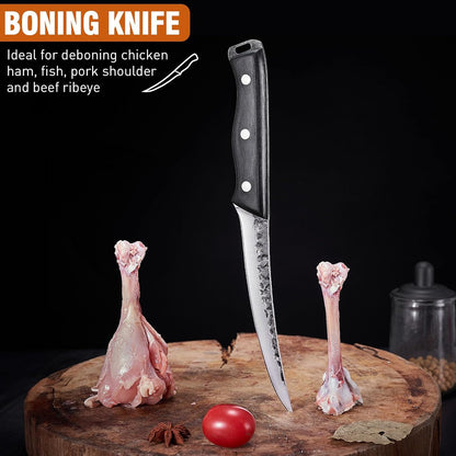 3PC Butcher Knife Set, Brisket Carving Breaking Boning Knife
