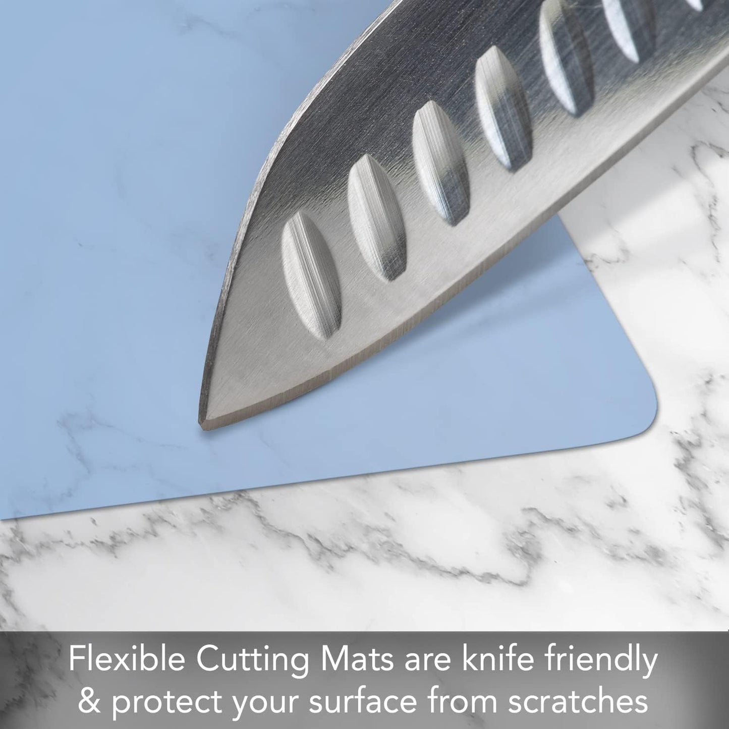 Cut N' Funnel Multi-Color Cutting Board Mats 4 Pack
