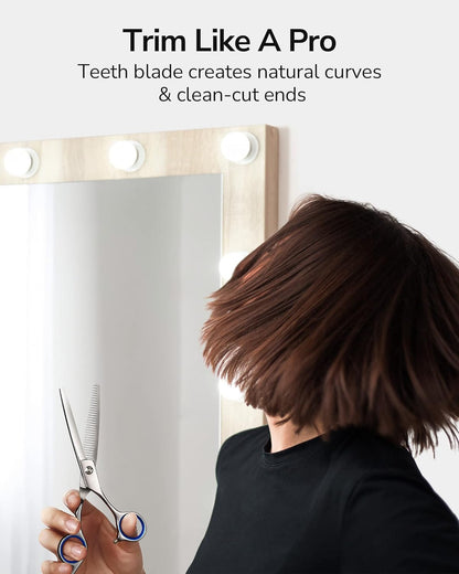 Hair Thinning Scissors Professional Barber’s Texturizing Teeth Shears for Hairdressing, Salon and Home Use Thinning Shears for Hair Cutting, Made of Japanese Stainless Steel, 6.5 inch
