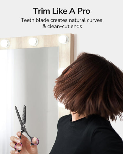 Hair Thinning Scissors Professional Barber’s Texturizing Teeth Shears for Hairdressing, Salon and Home Use Thinning Shears for Hair Cutting, Made of Japanese Stainless Steel, 6.5 inch