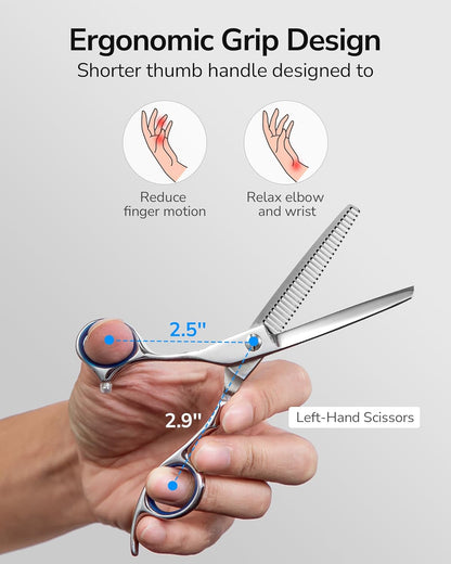 Hair Thinning Scissors Professional Barber’s Texturizing Teeth Shears for Hairdressing, Salon and Home Use Thinning Shears for Hair Cutting, Made of Japanese Stainless Steel, 6.5 inch