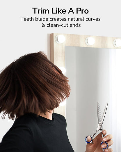 Hair Thinning Scissors Professional Barber’s Texturizing Teeth Shears for Hairdressing, Salon and Home Use Thinning Shears for Hair Cutting, Made of Japanese Stainless Steel, 6.5 inch