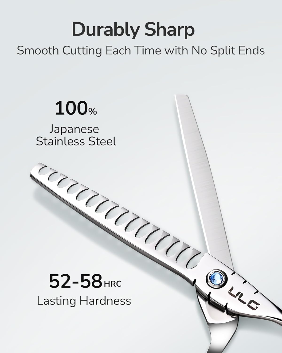 Hair Thinning Scissors Professional Barber’s Texturizing Teeth Shears for Hairdressing, Salon and Home Use Thinning Shears for Hair Cutting, Made of Japanese Stainless Steel, 6.5 inch