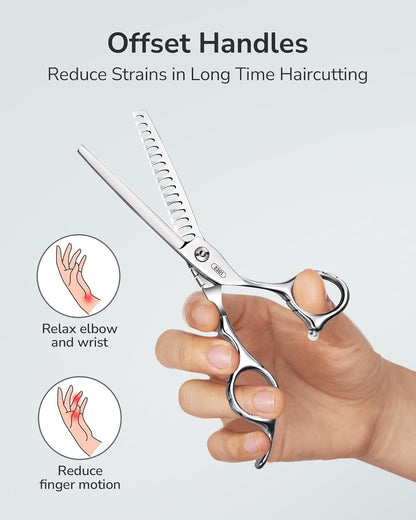 Hair Thinning Scissors Professional Barber’s Texturizing Teeth Shears for Hairdressing, Salon and Home Use Thinning Shears for Hair Cutting, Made of Japanese Stainless Steel, 6.5 inch