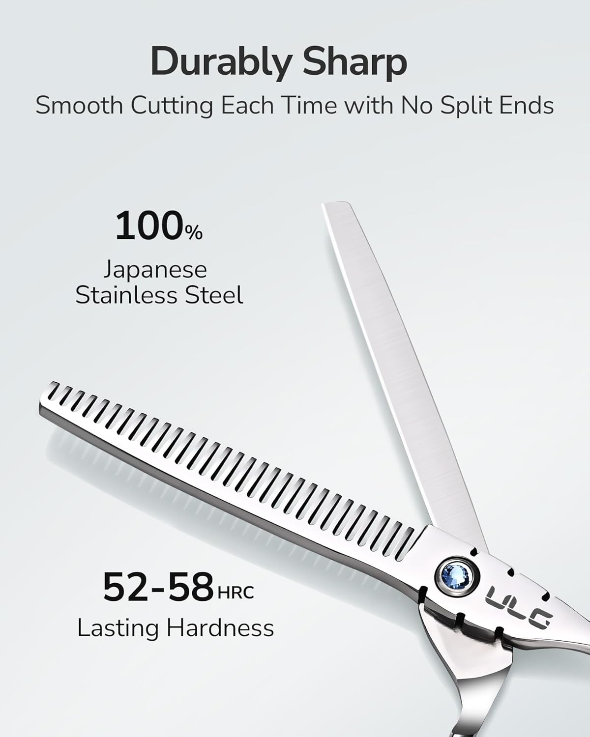 Hair Thinning Scissors Professional Barber’s Texturizing Teeth Shears for Hairdressing, Salon and Home Use Thinning Shears for Hair Cutting, Made of Japanese Stainless Steel, 6.5 inch